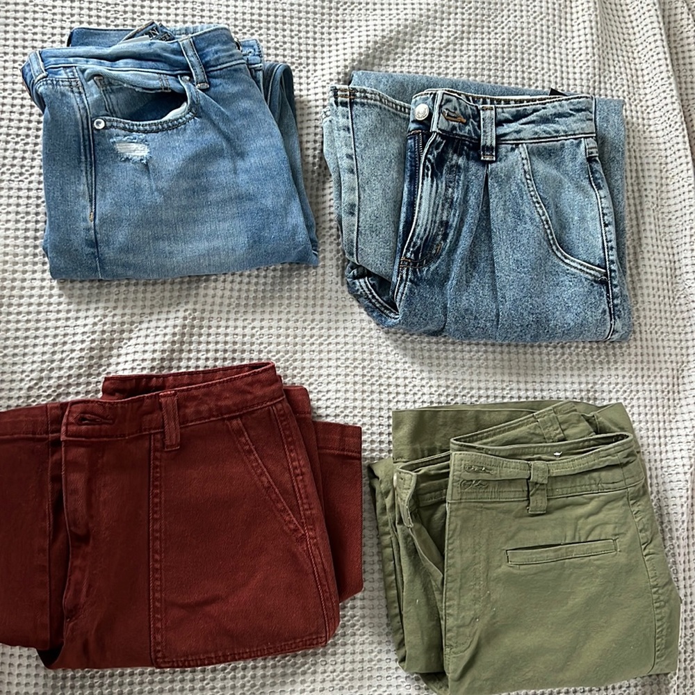 Denim jeans and pant bundle
